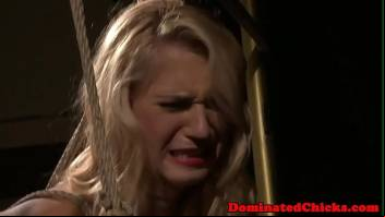 Pussyfucked eurobabe doggystyled by maledom